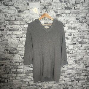 EUC Jones New York Sport Women's Grey Sweater Hoodie Size XL